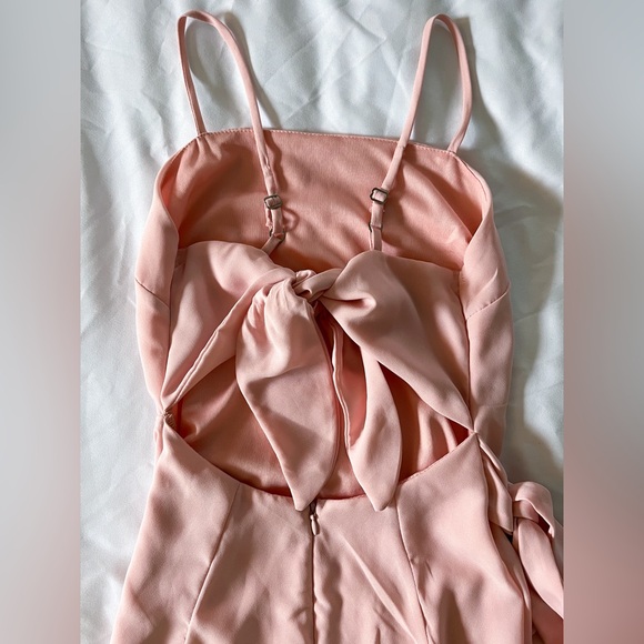 Lucy in the Sky Pink Double Tie Wrap Dress Size Small - Picture 11 of 14